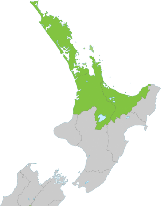 New Zealand map showing regions covered