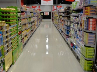 Image of professionally cleaned floors at a NZ supermarket