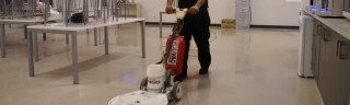 Image of commerical floor cleaning by Fusion Property Group